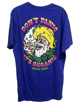 NWT Pardy Time Don't Panic, It's Organize T-Shirt Size Large